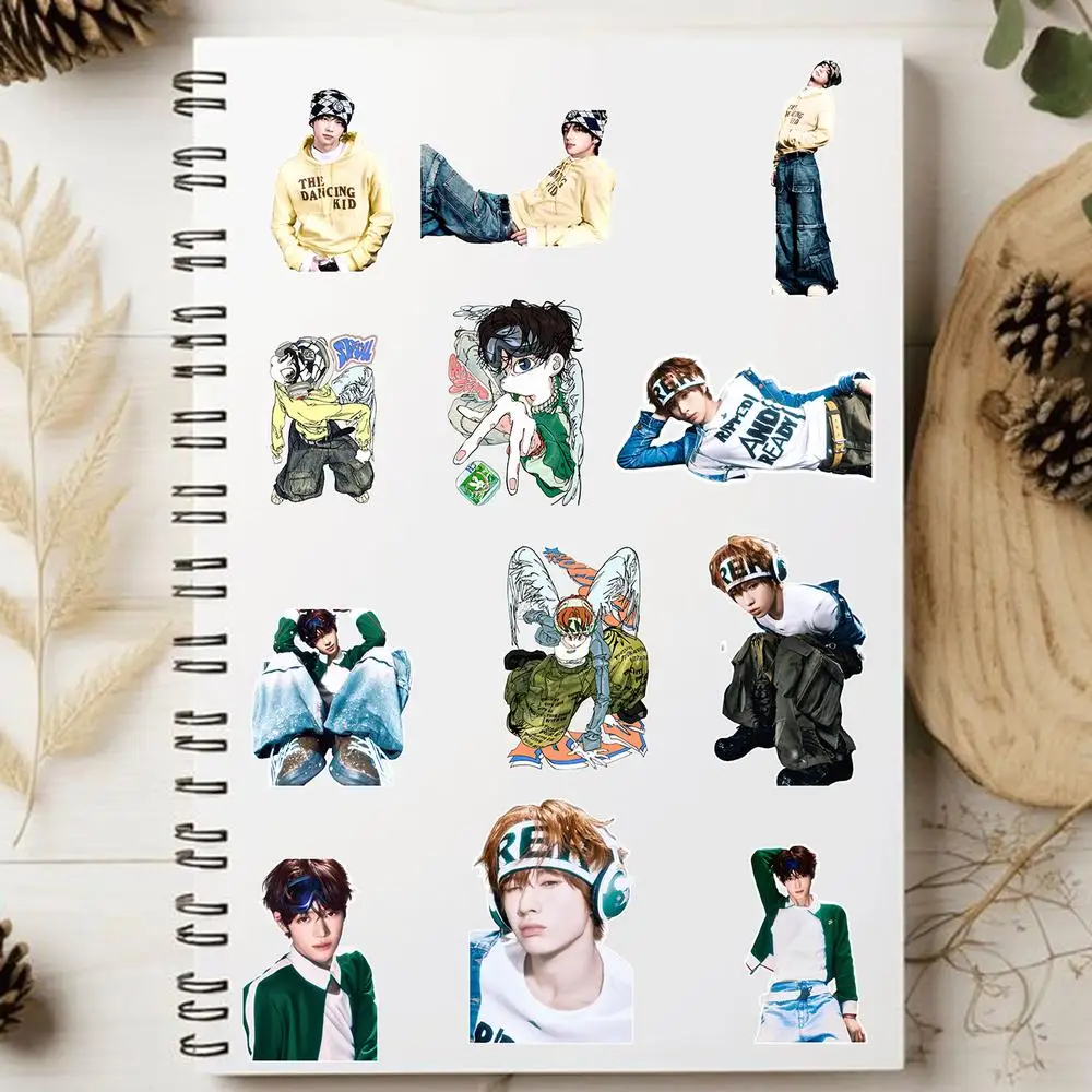 50Pcs KPOP Idol Collection Stickers Cartoon Waterproof Decals Durable Vinyl Stickers for Case Decor