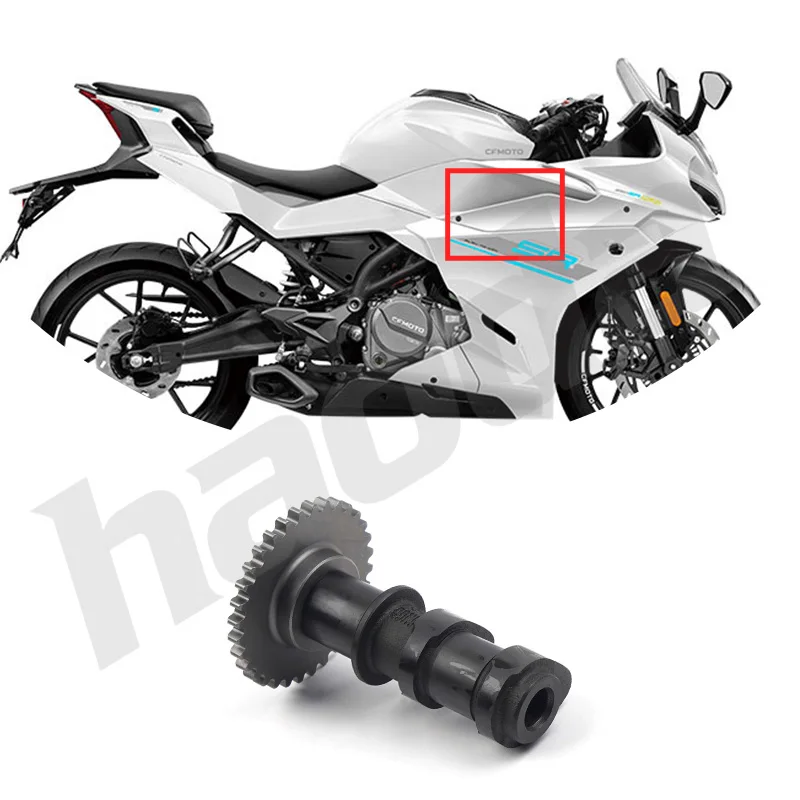 Intake and Exhaust Camshaft Assembly for Motorcycle Engine Valve Train
