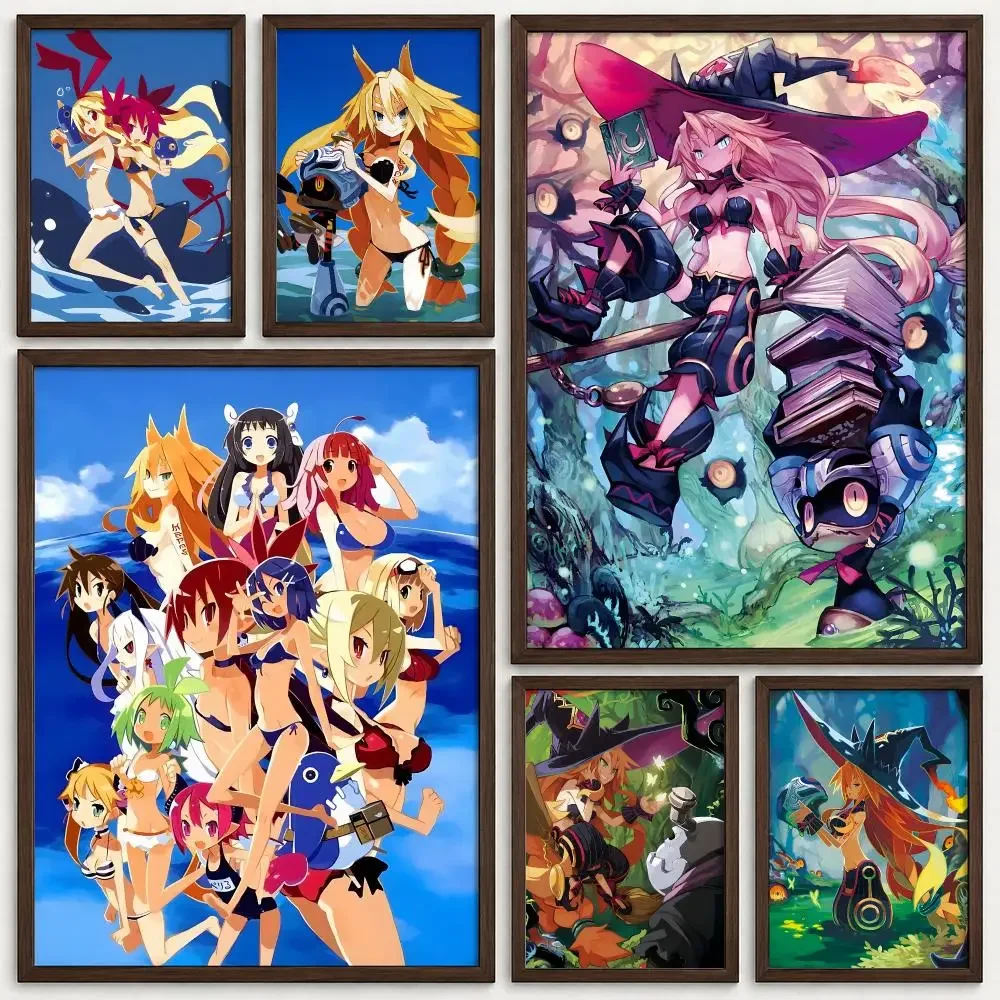 Game The Witch and the Hundred Knight Poster Self‑Adhesive Waterproof Coffee House Bar Wall Art Sticker Room Home Decor
