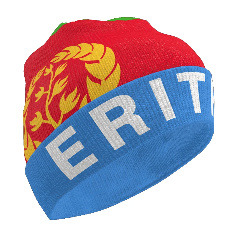 

Eritrea Knitted Hat Free Custom Name Winter Cold Pullover Eritreans Eri Lion Flag Africa Ertra Keep Warm Caps Al Hip Hop Beanies