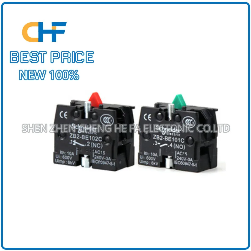 ZB2BE101C ZB2BE102C normally open Normally closed contact base Schneider button switch brand new original stock