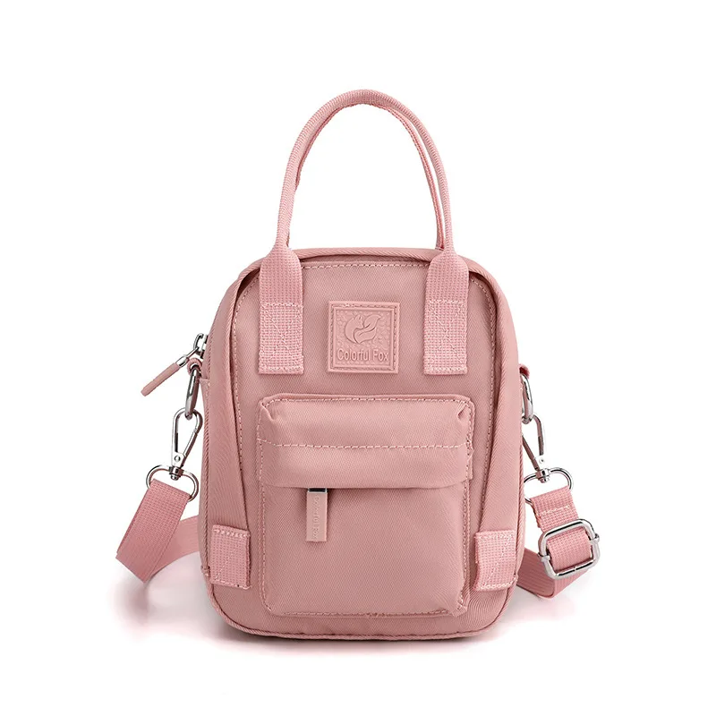 レディースファッション韓国語バージョントレンディなクロスボディバッグ、パーソナライズされたシンプルな電話バッグ、防水ナイロンクロスボディバッグボルソス