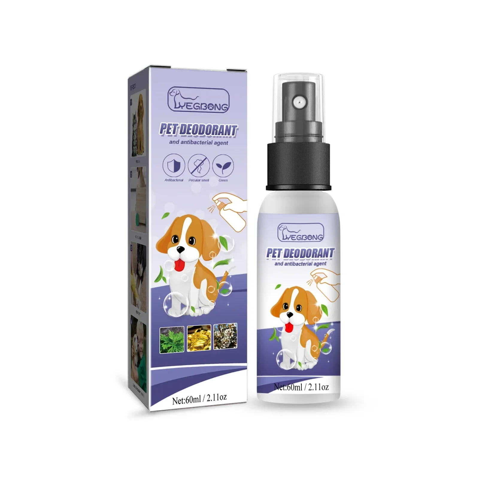 Pet Deodorant Natural Plant Formula Liquid Perfume Spray Dog Cat Odors Removal Lasting Clean Refreshing Fragrance Pet Deodorizer