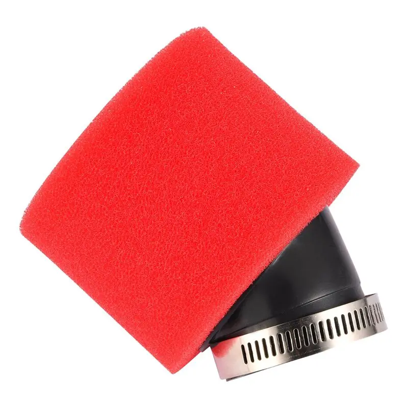 دراجة نارية ATV فلتر الهواء 45 مللي متر رغوة حمراء الإسفنج الأنظف للدراجات البخارية الترابية دراجة الطرق غير الممهدة #2