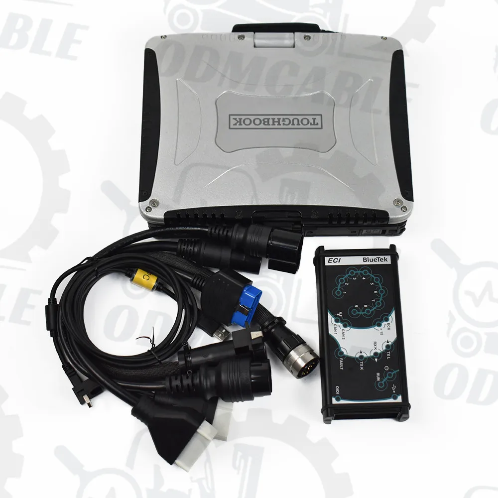 for IVECO V14.1 ELTRAC EASY ECI Heavy truck diagnostic scanner + Panasonic-cf19 laptop Ready to use