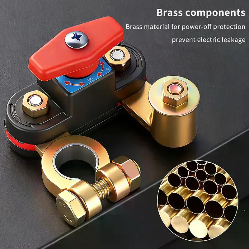 12V-24V Car Battery Disconnect Switch: Bidirectional Joint Rotate Anti-Leakage Circuit Breaker