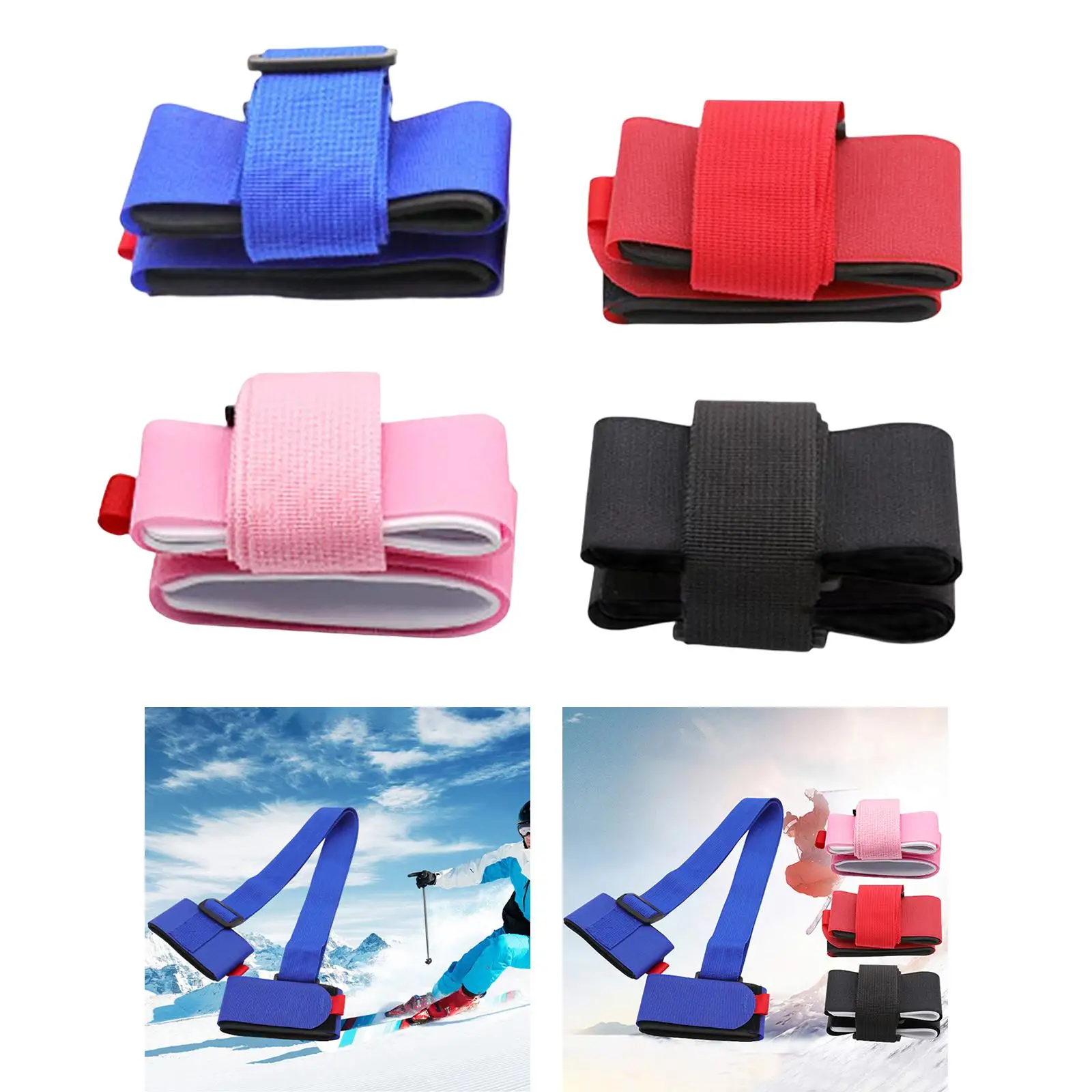 Ski Strap, Shoulder Carrier Multifunctional EVA Nylon Braid for Ski Board