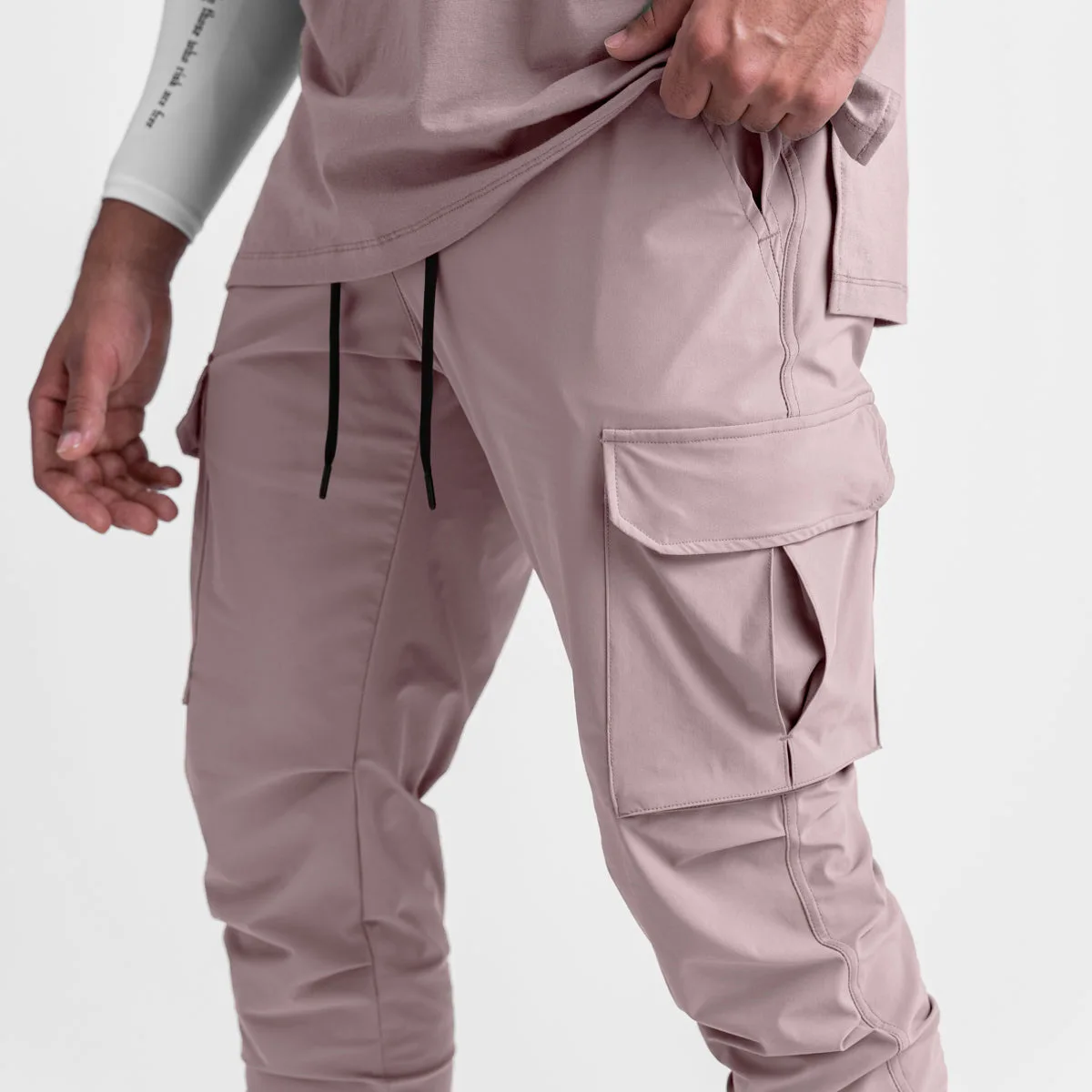 2024 New Men's Cargo Pants Summer Thin Loose Quick-Drying Elastic Leggings Running Training Sweatpants Casual Trend Trousers