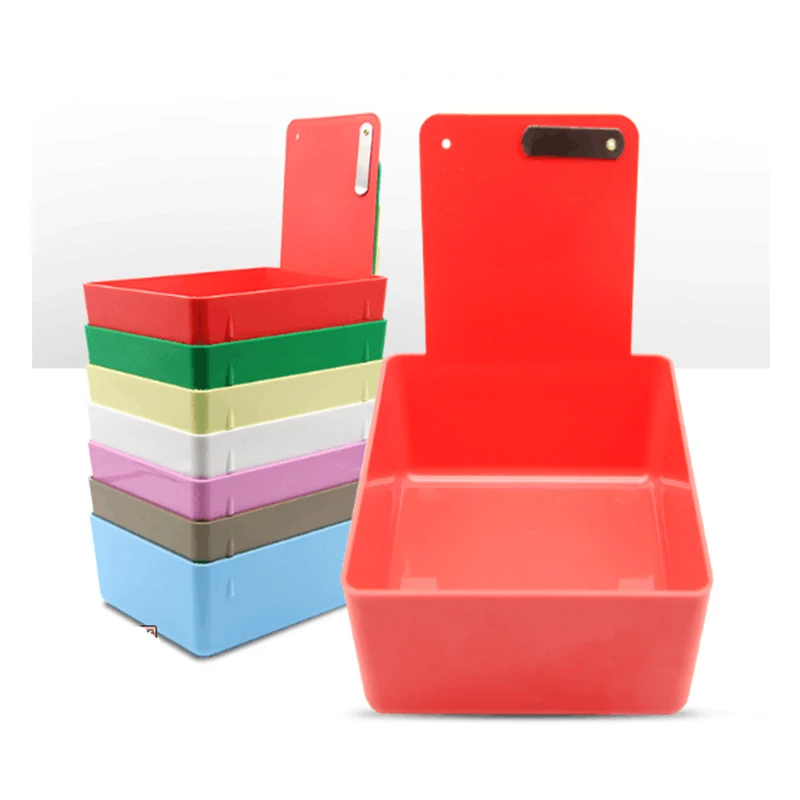 

New Colourful Dental Work Lab Pans / Neaten Case with Clip Dental Plastic Work Box for Dental Laboratory