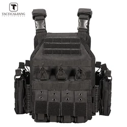 Tacticalband-chaleco táctico de caza para hombre, portador de placa de caza al aire libre, protector ajustable