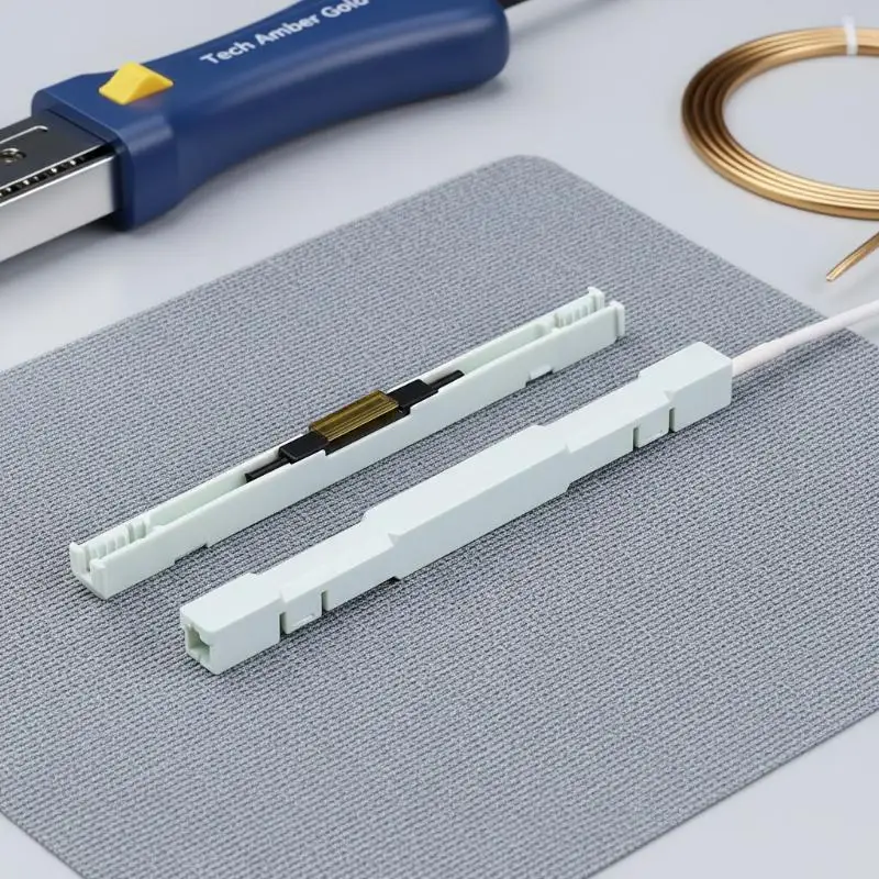 Fiber Mechanical Splice Connector Single Mode Cold Splice 2/5/10Pcs for Flat Drop Cable Indoor Fiber Line Repair Jobs
