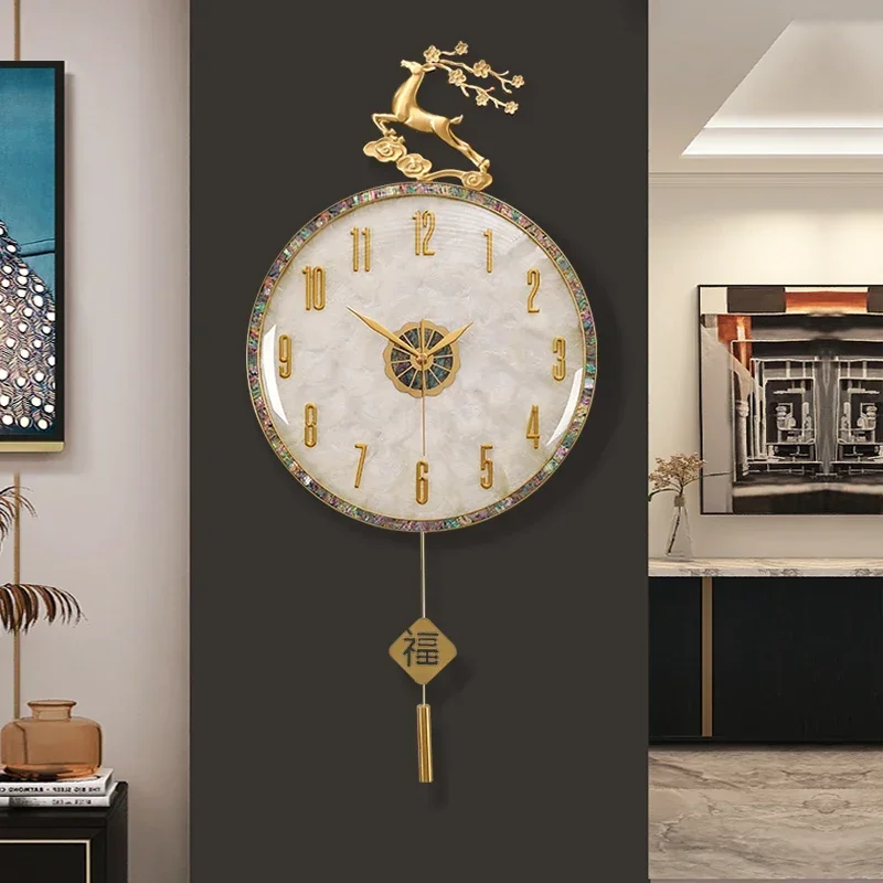 Aesthetics Round Wall Clock, Electronic Battery Women White, Office Simple Relogio, Parede Living Room Decoration