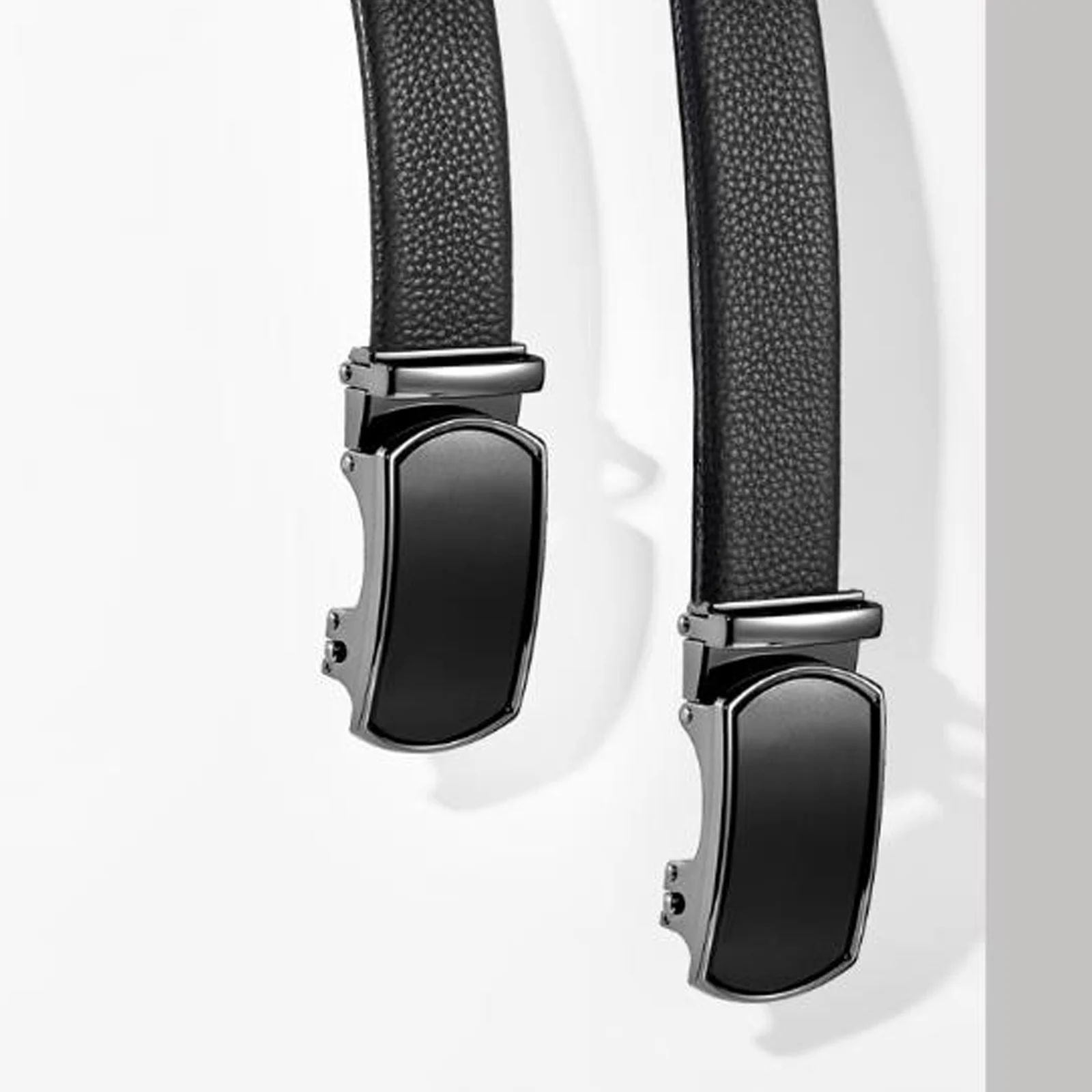 Miya Tuin Klassieke Heren Riem Urban Luxe Automatische Gesp Koeienhuid Riem Temperament Bedrijf Effen Kleur Riem