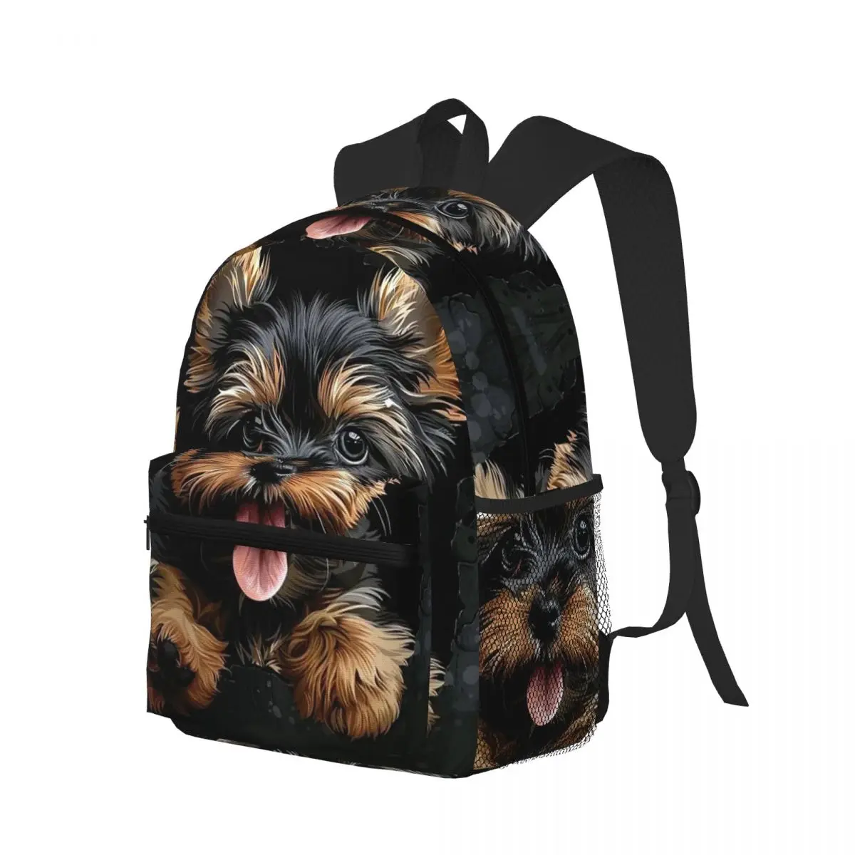 Plalahl Yorkshire Terrier Dog Pet Design Student Backpack School Bag Hiking Travel Daypack for Men Women Bookbag Shoulder Bags