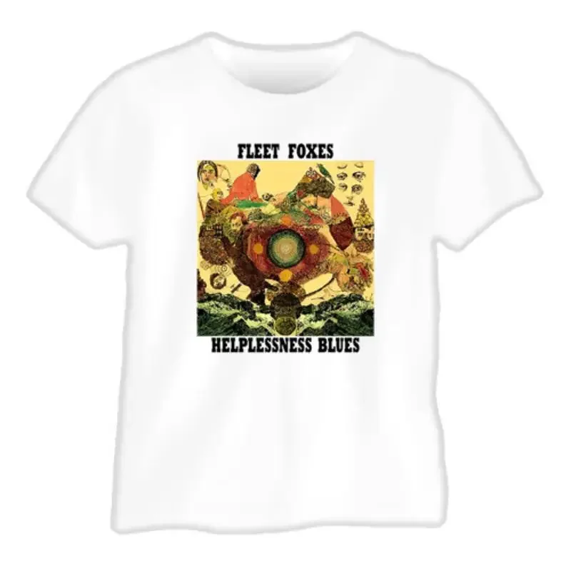 Fleet Foxes Helplessness Blues Folk Music White T Shirt