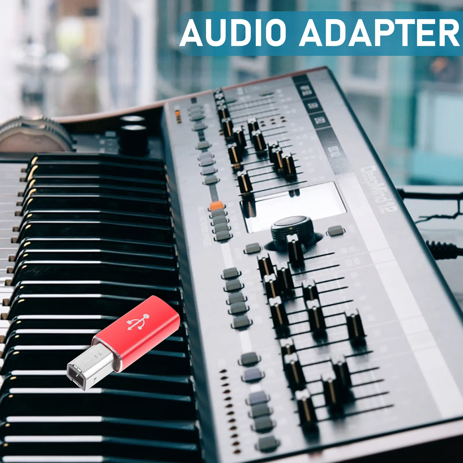 Aluminum Alloy Type-C to USB Adapter Converter for Electric Piano Electronic Drum Audio Equipment Printers Scanners Laptop Mixer