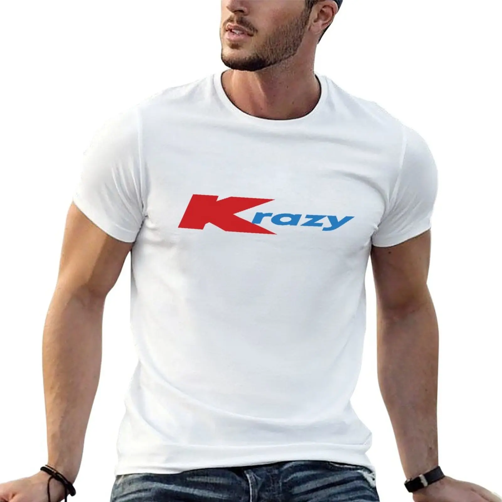 كريزي كمارت شعار تي شيرت رجل تي شيرت عالية الجودة الفاخرة العلامة التجارية رجل تي شيرت القطن عالية الجودة أنيمي تي شيرت كبير الحجم تي شيرت