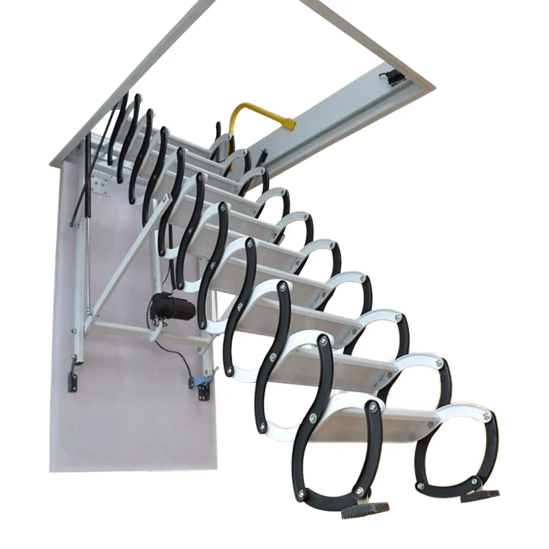 Modern Fully Automatic Electric Retractable Invisible Folding Staircase Modern Design For Home Villas Attics