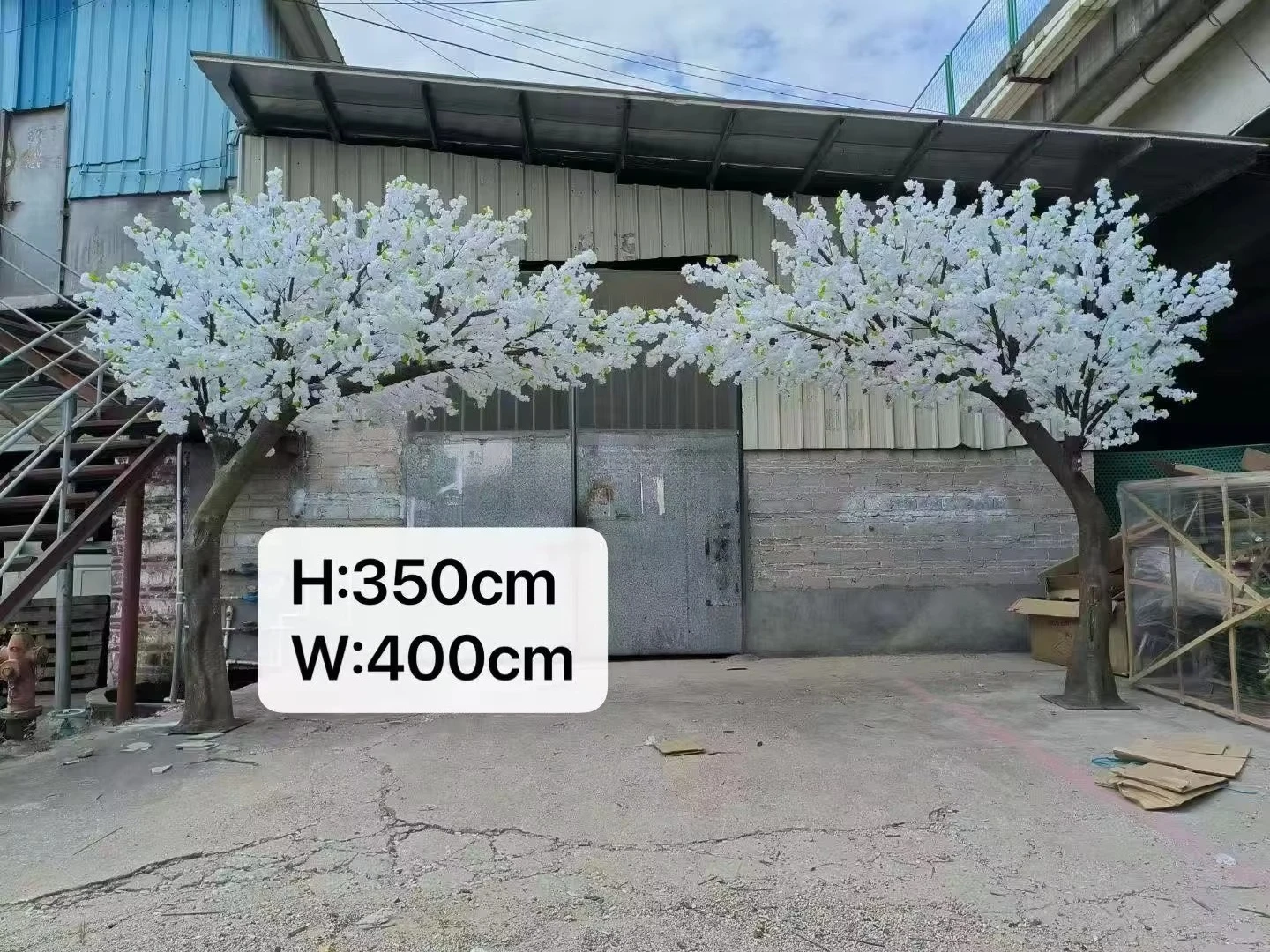 #￥Artificial Cherry Blossom Sakura Tree Fiberglass Trunk Cylinder Solid Wood Branches Recyclable Custom Size Shape Wedding Tree