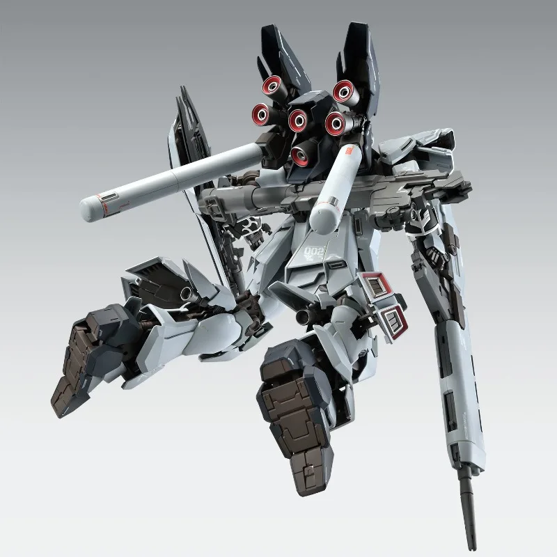 Bandai asli setelan Ponsel Gundam narative MSN-06S-2 Sinanju MG Stein Ver.Ka 1/100 Model perakitan figur aksi mainan