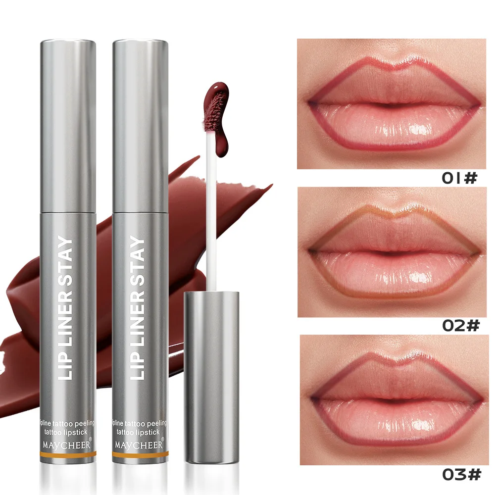 MAYCHEER Tearable Lip Liner Plump Lip Velour Lip Gloss Lasting Makeup Waterproof Mist Lip Glaze Lip Makeup