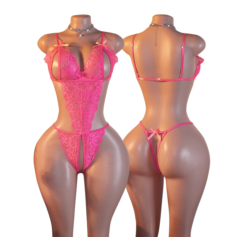 

Сексуальное боди с открытой грудью и вырезами для взрослых, эротическое женское белье, кружевное нижнее белье с v-образным вырезом, подарок на день Святого Валентина