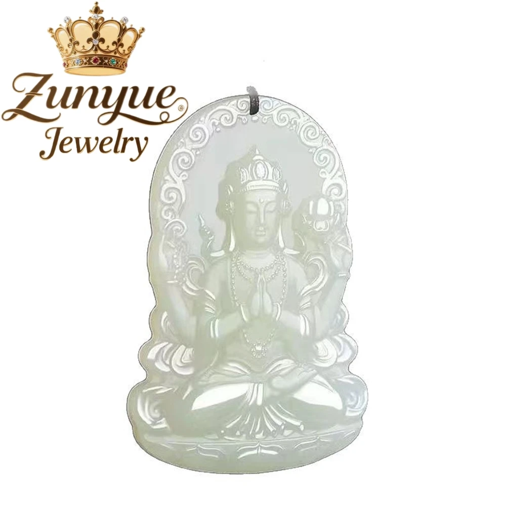 Guanyin Bodhisattva Pendant, Jade Guanyin Pendant Peace And Purification Guanyin Fashion Jewelry Exquisite Elegant Popular Fine