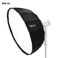 Selens Quick installation Diffuser Reflector Parabolic Softbox + Honeycomb Photo Studio Kits Flash Light Photography Accessories