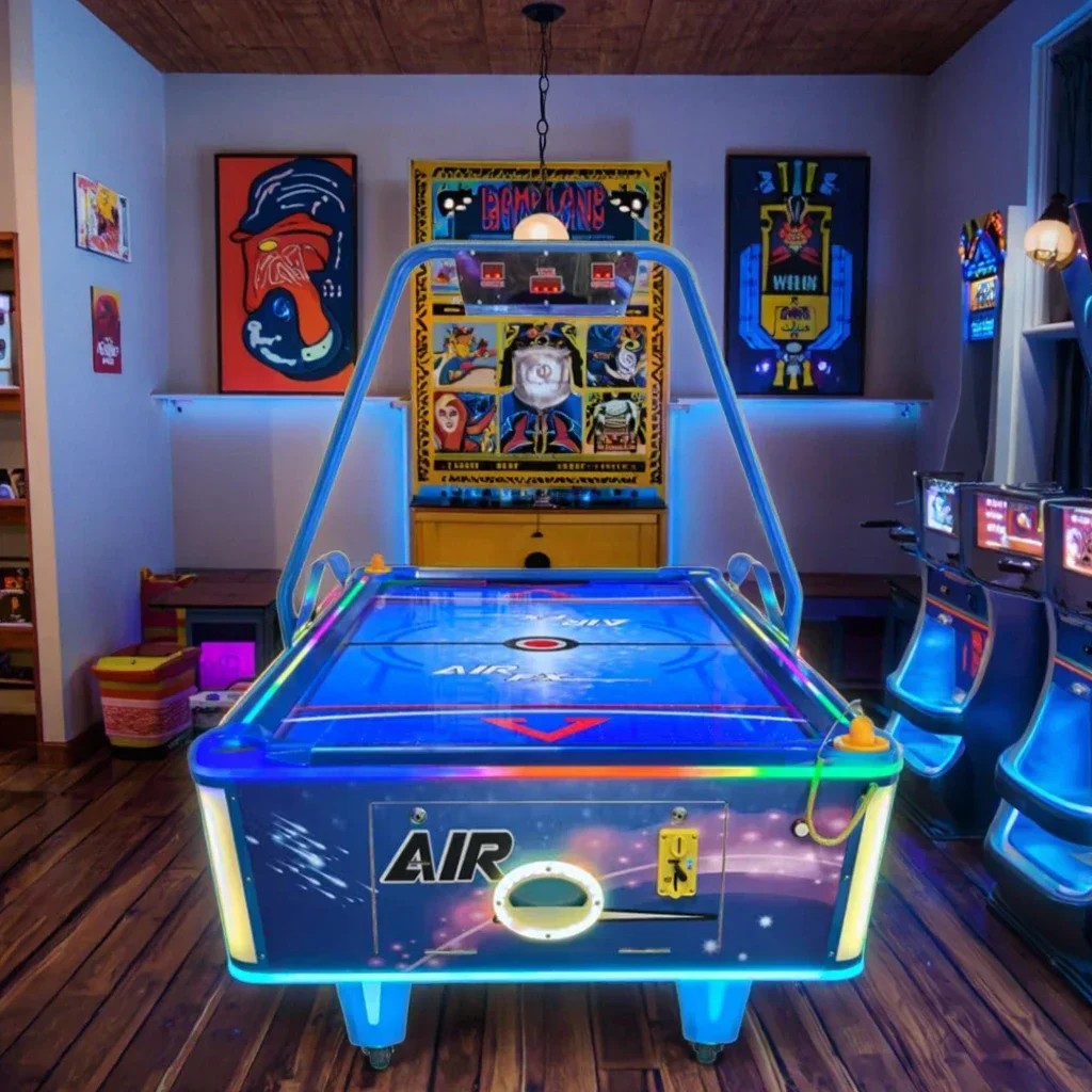 Dual-Game Tabletop Air Hockey Battle Machine for Home & Commercial Use Interactive Parent-Child Experience