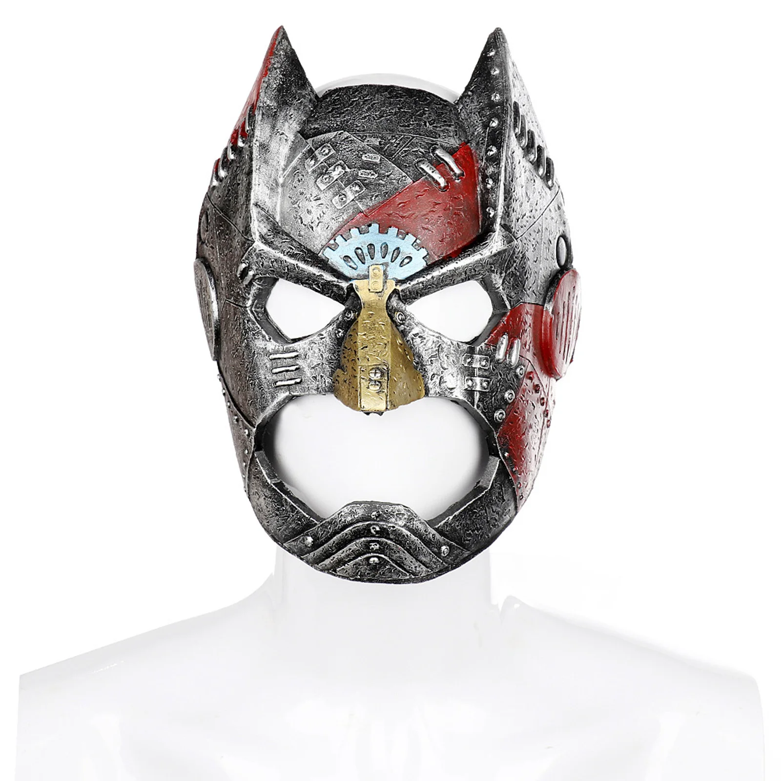 Cosplay Bat Mask Halloween Carnival Parties Costume Anime Roleplay Mask for Teen Adult Punk Style Armor-Up Soft Face Helmet Mask view 2