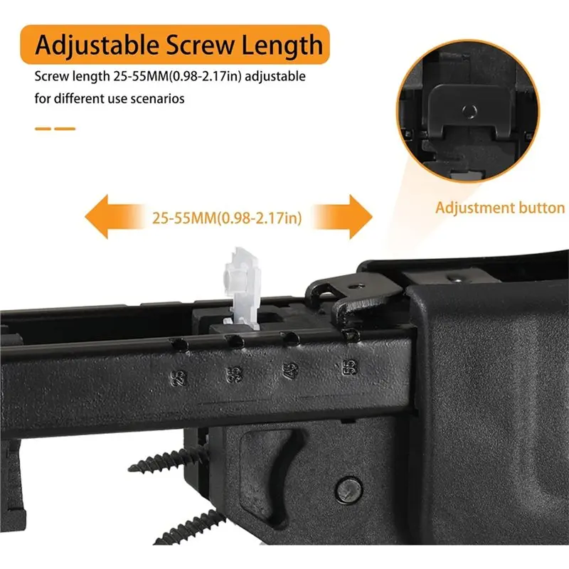 Y51A-Automatic Feed Screw Gun Collated Attachment Screw Gun Automatic Chain Nail Gun Adapter, Auto Electric Drill Screw