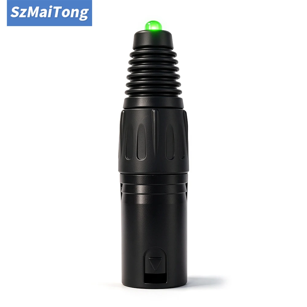 DMX Terminator 3Pin XLR Male 120 Ohm DMX512 Signal Termination Resistor with LED Indicator for Stage Light DJ Par Light