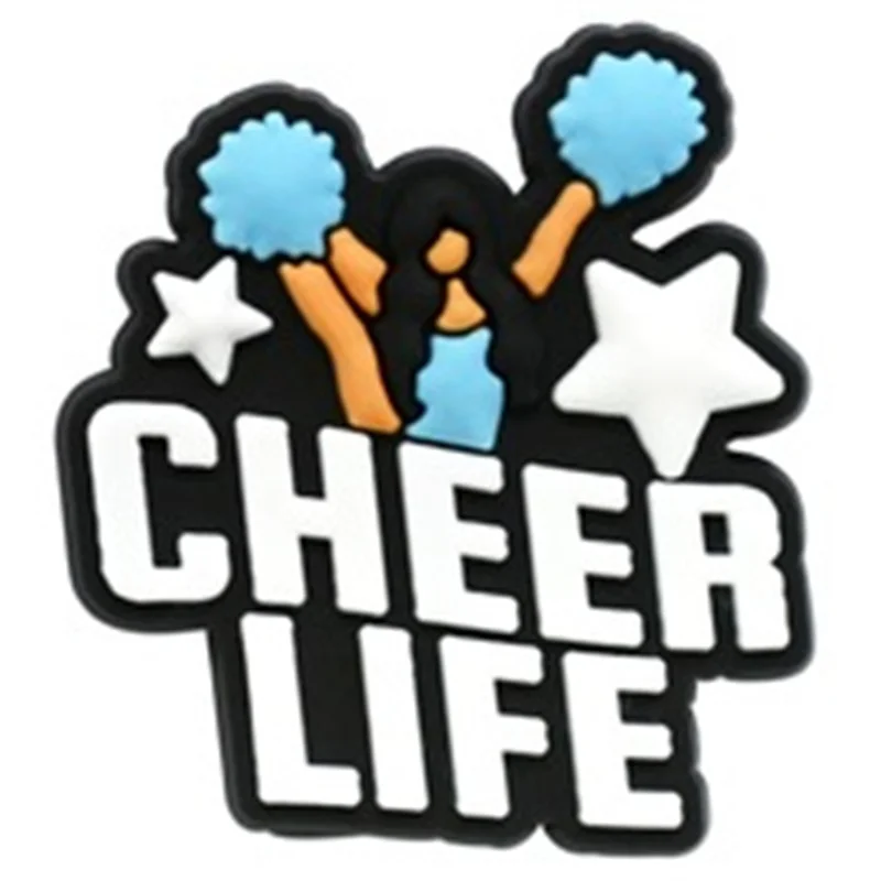 Серия черлидинга с пряжкой для обуви Love Hold Up Cheer Dance Life Horn браслеты для обуви подвески украшения для подарка на день рождения