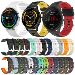 20mm 22mm Sports Silicone Watch Strap for Garmin Venu 3 2 Plus Band Forerunner 265 255 Music Vivoactive 4 Replacement Wristbands