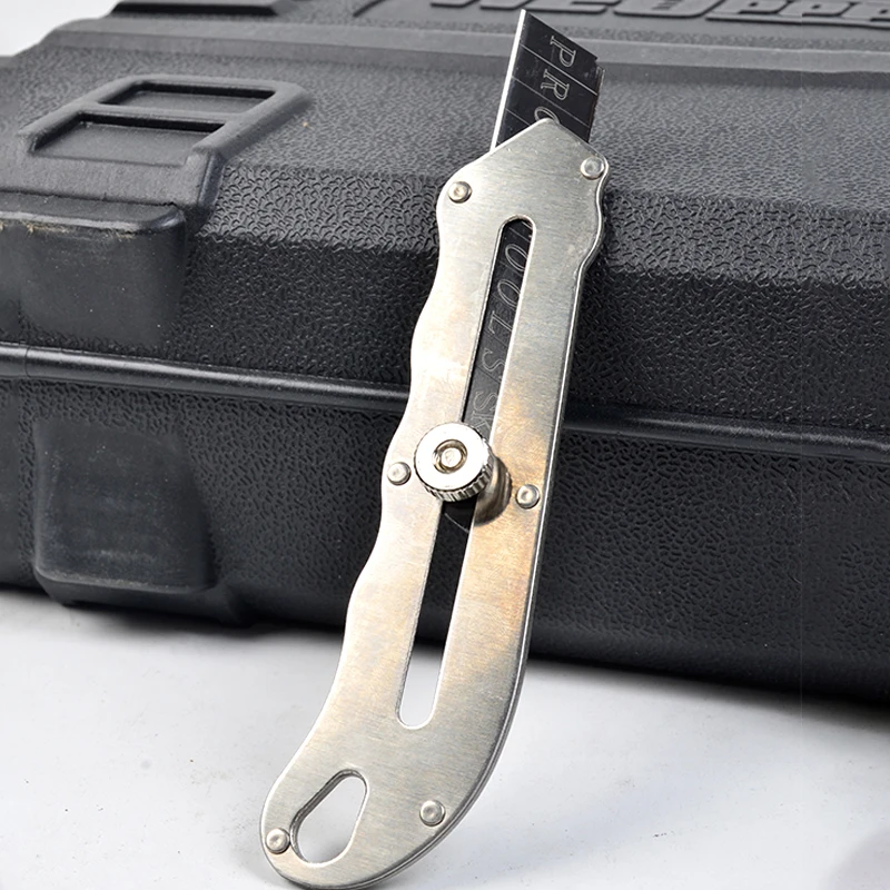 New Stainless Steel Utility Knife Steel Wallpaper Knife Holder Durable Sturdy Fast Cutting Manual Lock