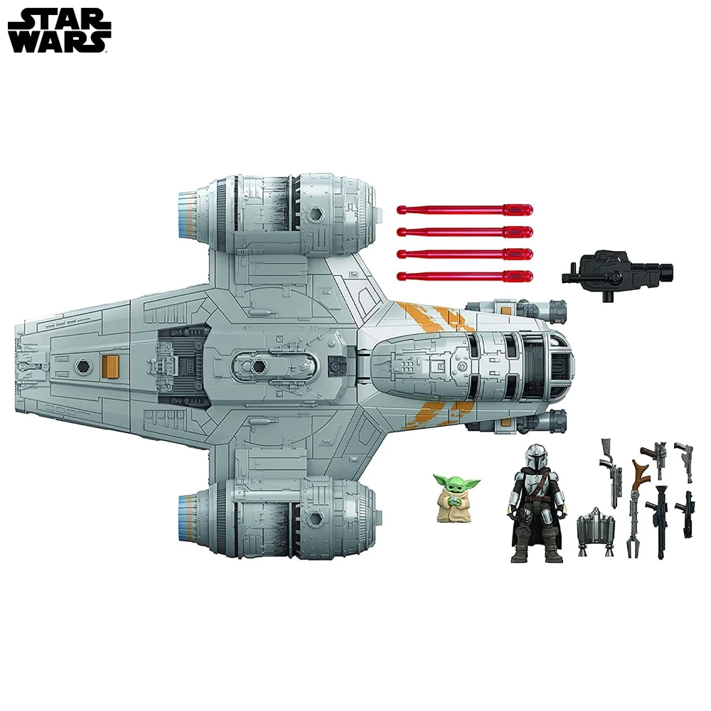 Star Wars Mission Fleet The Mandalorian The Child Razor Crest Outer Rim Run Deluxe Vehicle with 2.5-Inch-Scale Figure