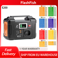 FlashFish E200 200W Portable Power Station,  1x Pure Sine Wave AC220V Output,151Wh Lithium Battery, for RV Camping Van