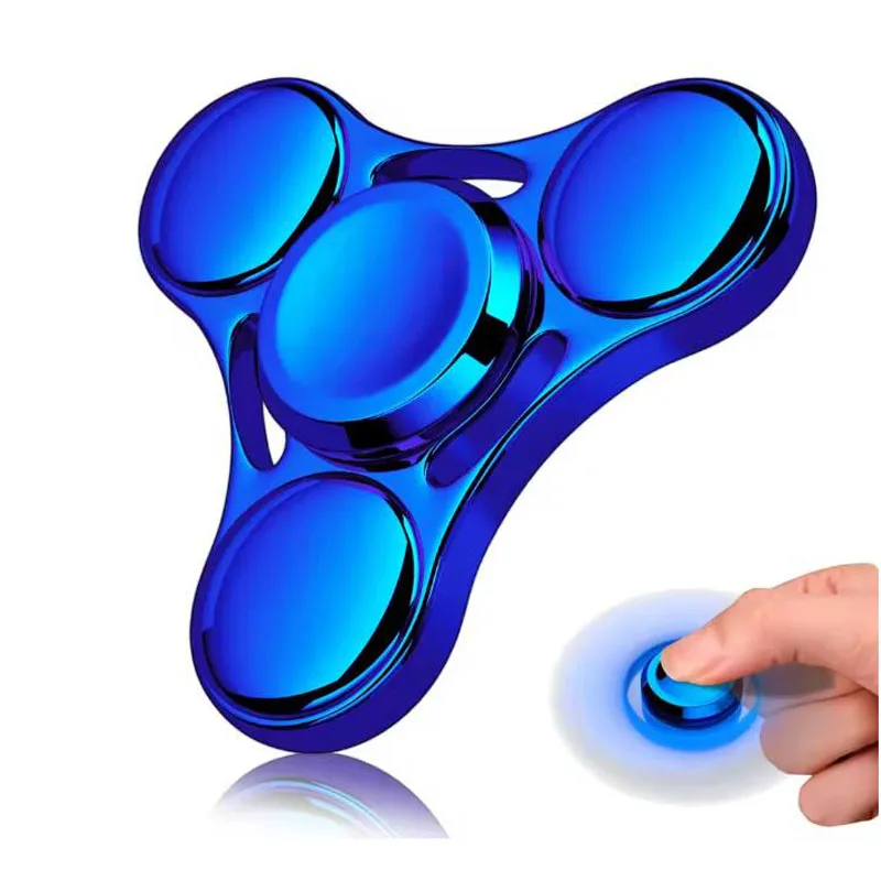 Rainbow UFO Metal Fidget Spinner High-Speed Bearing Finger Spinning Top Stress & Anxiety Relief Desk Toy Novelty Gifts Adults