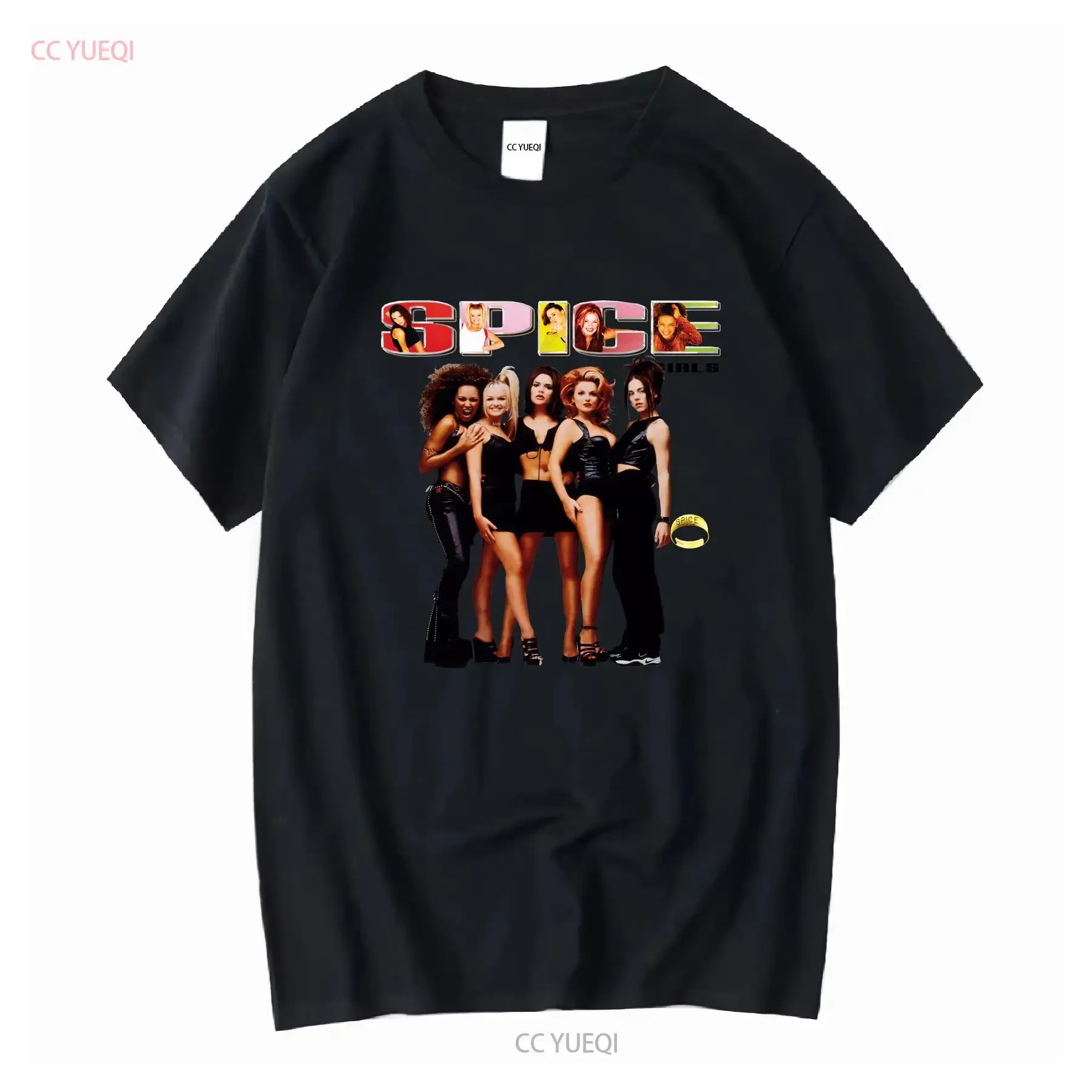 Espace filles t-shirt Spiceworld Fan Forever Spice vintage lavé élégant haut tendance pour un usage quotidien streetwear décontracté