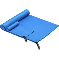 Sport Towel Microfiber Multifunctional Fast Dry Travel Fitness Gym Yoga Swimming Lightweight Sweat Absorbing 2 Pcs Set