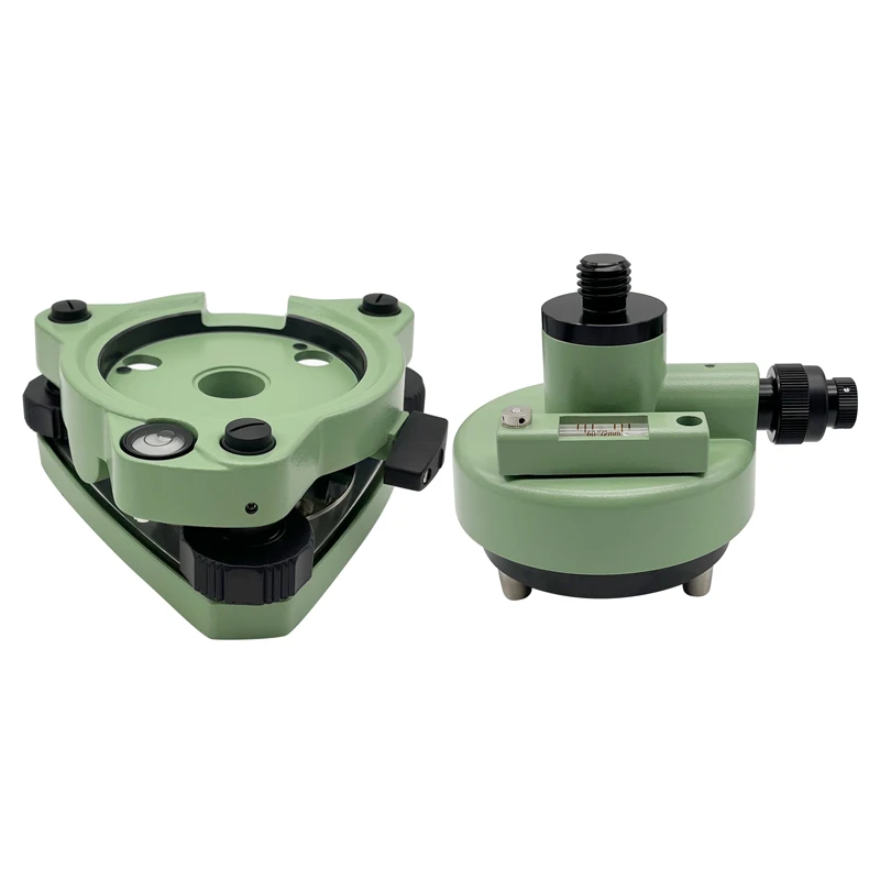 Brand New Rotating Tribrach and Adapter for Prisms GPS Surveying W/Optical Plummet 5/8"x11 Mount Genuine Black, Grey,Green
