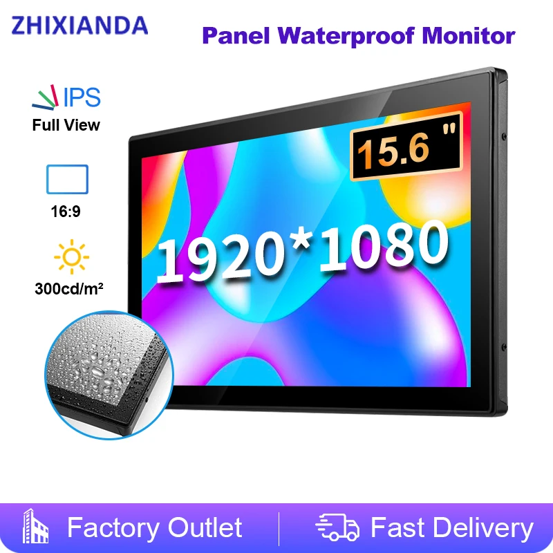 ZHIXIANDA 15.6インチ 1920*1080 IPS オープンフレーム 産業用LCD