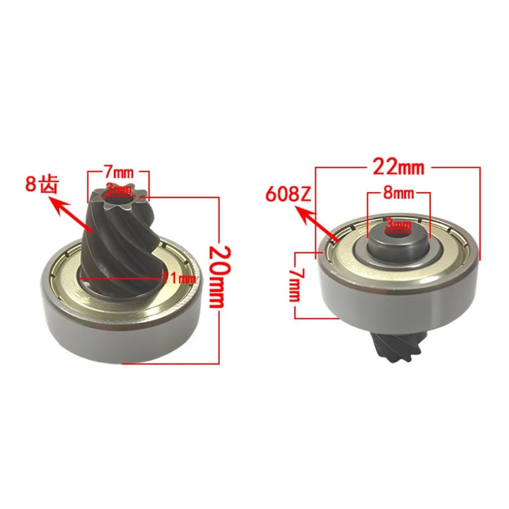 8 Tooth Gear Electric Saw Gear For Efficient Cutting Sturdy Plastic Material 22mm Diameter 7mm Thickness Lightweight 19g