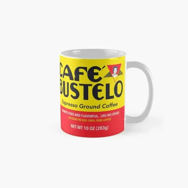 Cafe Bustelo Classic  Mug Handle Round Photo Picture Cup Drinkware Image Coffee Gifts Tea Printed Simple Design