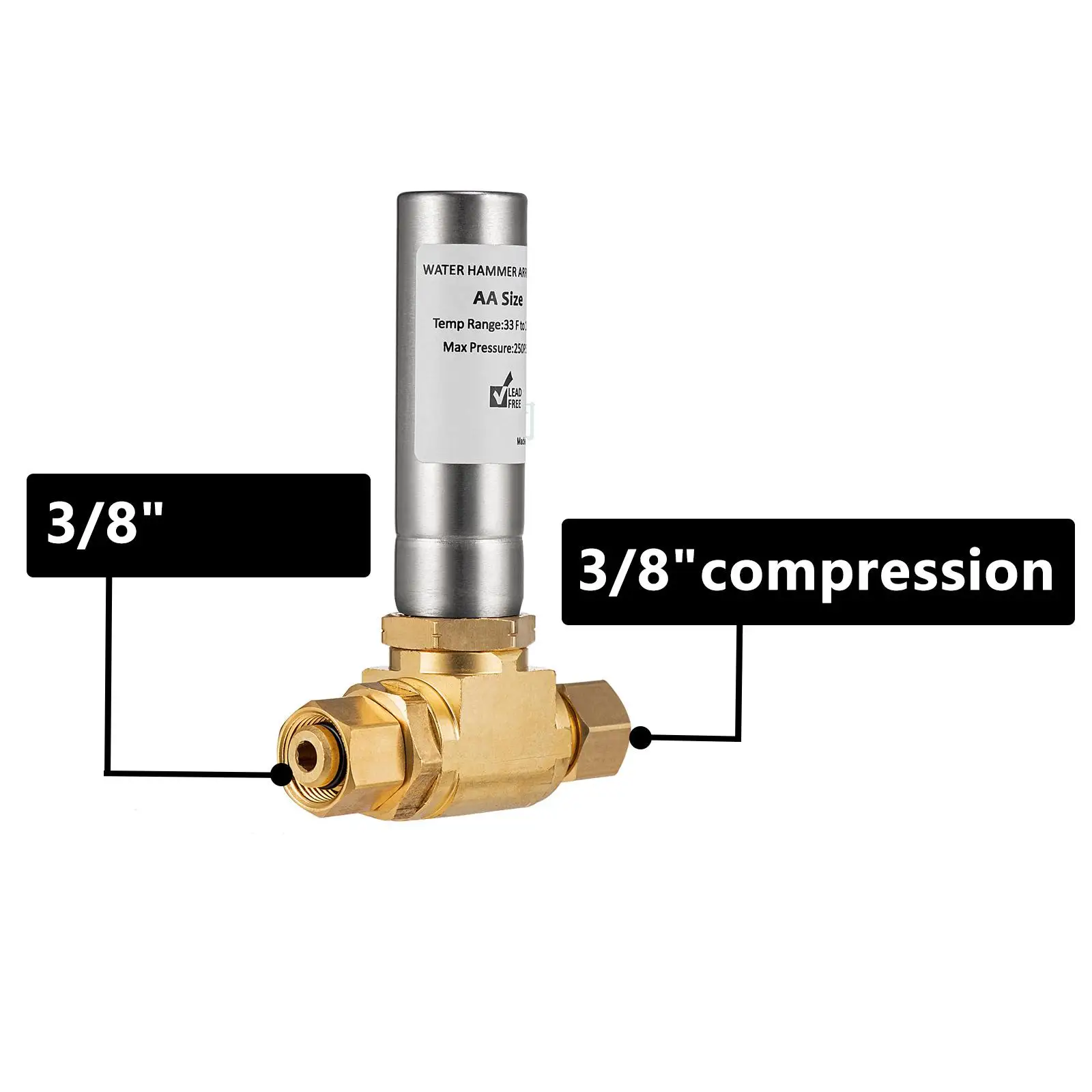 Water Hammer Arrestor 3/8