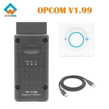 Opcom 1.99 Software V2014 120309a OBD2 Scanner for Opel CAN BUS Firmware 1.99 Car Diagnostic Tool Cable Clear Read Error Code