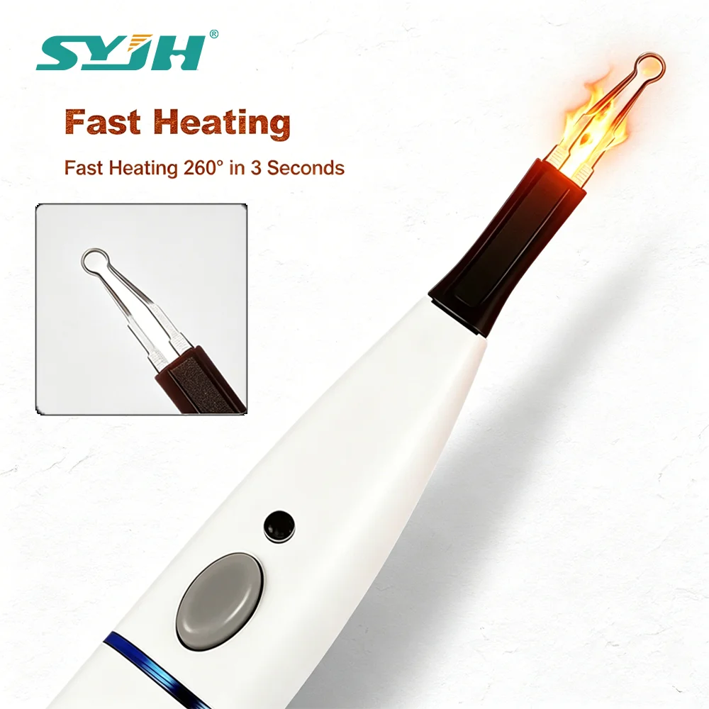 

Dental Wireless Hot Melt Gutta Percha Cutting Handle Rapid Heating 4 Pen Tips Oral Tooth Gum Cutter for Endodontics Equipment