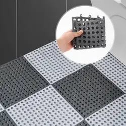 Bathroom Anti-skid Mat Splicing Can Be Cut Shower Floor Mat Fully Laid Toilet Household Waterproof And Anti-skid Bath Mat