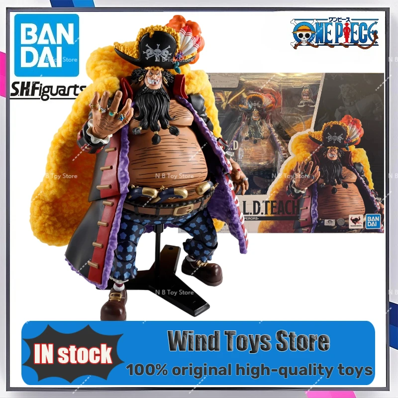 

В наличии Bandai S.H.Figuarts Marshall D. Teach - четыре императора Barbanegra 24 см фигурка из ПВХ Коллекционная модель игрушки в подарок