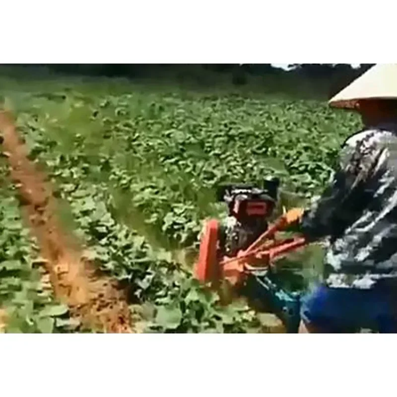 Small agricultural plow track chain rail seed loosening diesel micro-tiller HOT SALES
